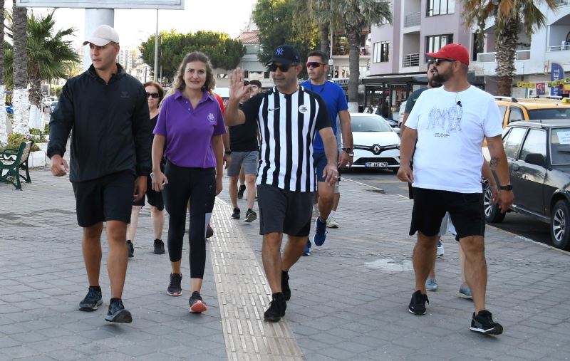 Başkan Ömer Günel, vatandaşlar ile sabah sporunda buluştu
