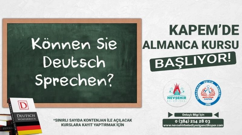 KAPEM’de Almanca kursu açılıyor
