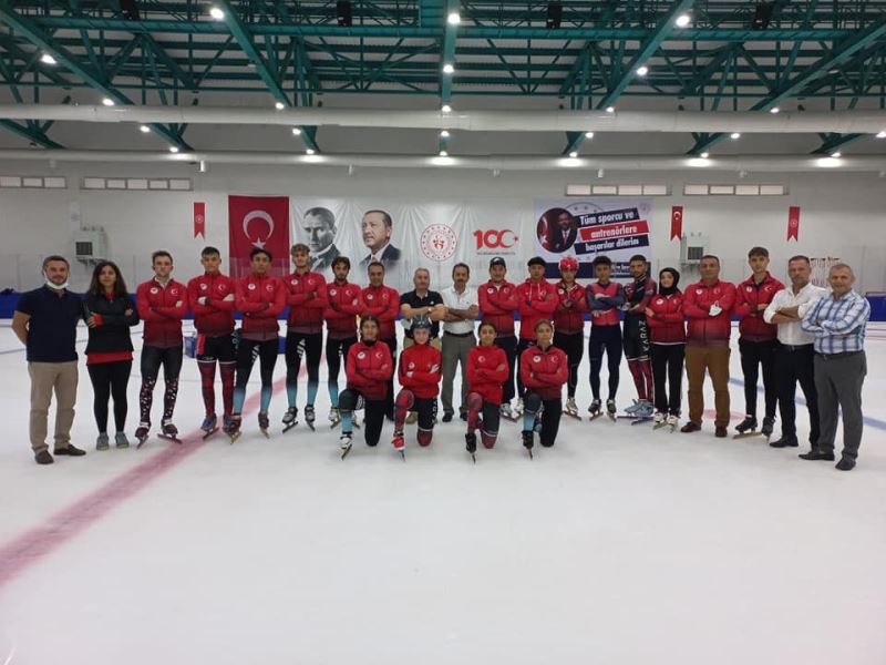 Taşkesenligil ve Almaz’dan Short Track Milli Takımına ziyaret
