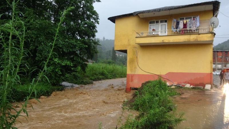 Rize’de şiddetli yağış dereleri taşırdı, heyelanlar meydana geldi
