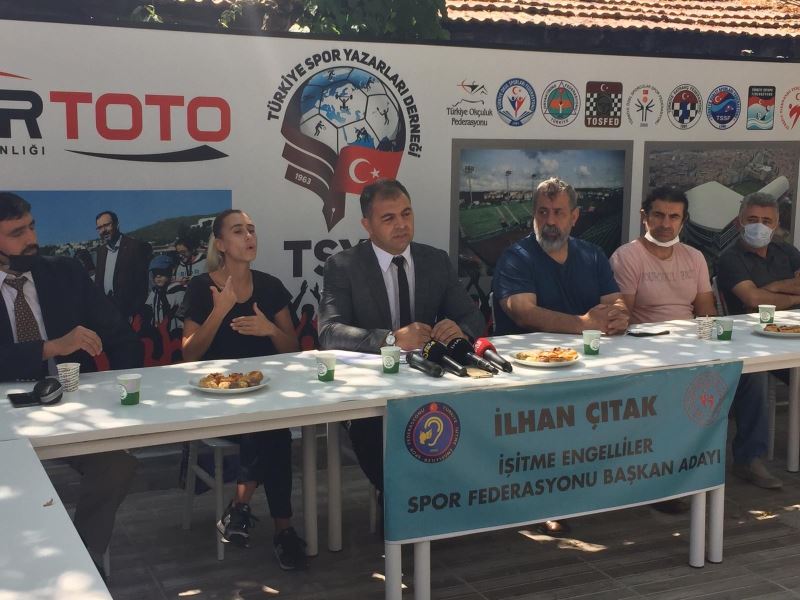 Türkiye İşitme Engelliler Federasyonu Başkan Adayı İlhan Çıtak: “Federasyonumuza ait en az 2 tane milli takım kamp tesisini bünyemize katacağız”
