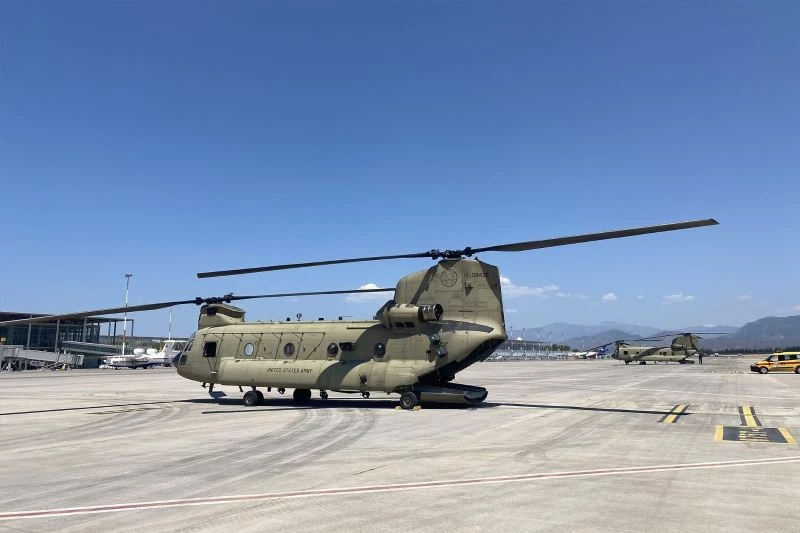 ABD yangın söndürme helikopterleri Dalaman’da
