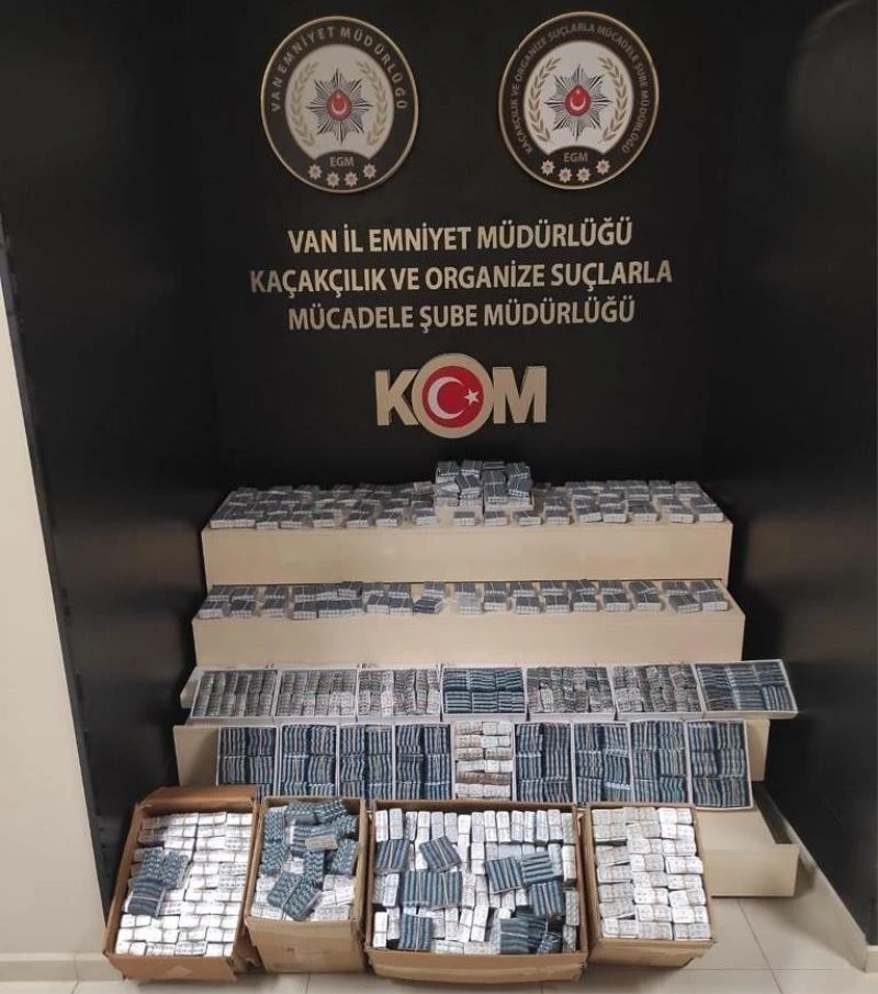 Van’da 391 bin 322 adet gümrük kaçağı tıbbi ilaç ele geçirildi
