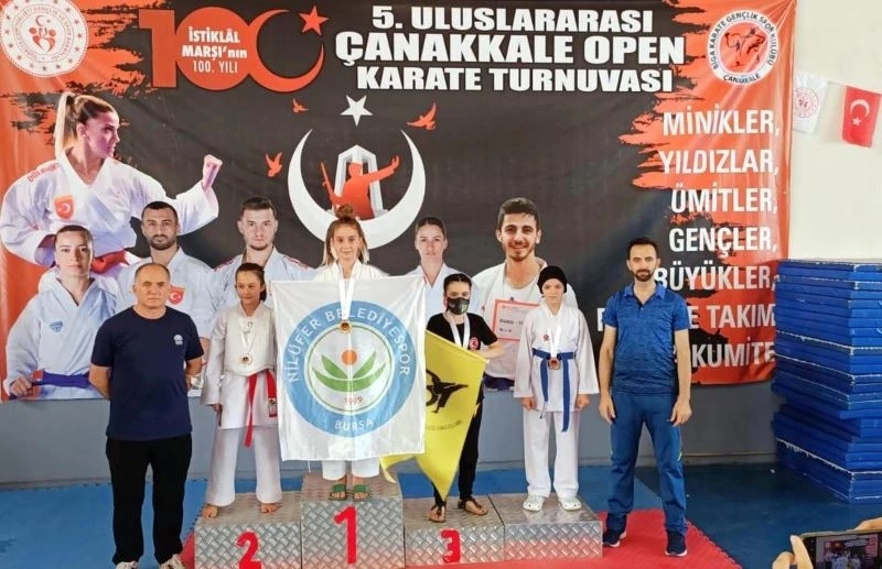 Nilüferli karatecilerden 6 madalya daha
