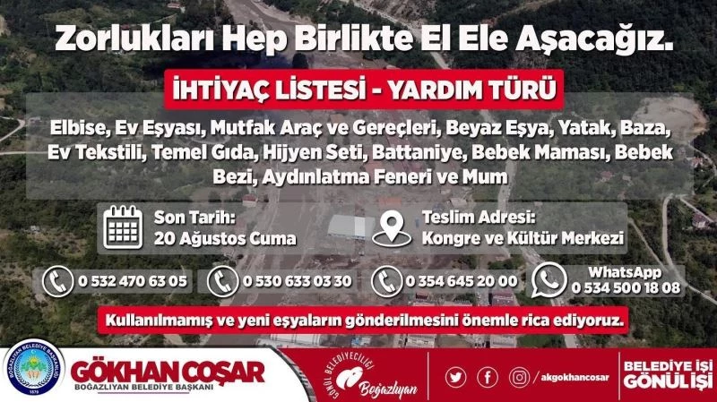 Boğazlıyan Belediyesi’nden kampanya
