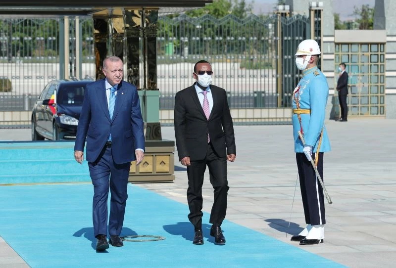 Cumhurbaşkanı Erdoğan, Etiyopya Başbakanı Ahmed’i resmi törenle karşıladı
