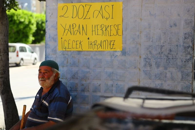 Kebapçıdan ilginç aşı teşviki
