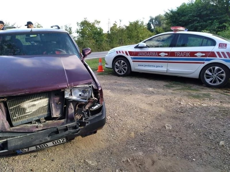 4 araç duramadı zincirleme kaza meydana geldi
