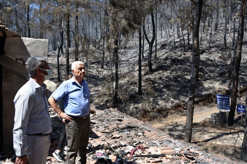Başkan Gürün, Marmaris’te yanan sahalarda inceleme yaptı

