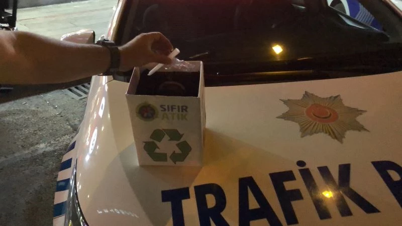 Isparta’da alkolmetre çubukları geri dönüşüme kazandırılıyor
