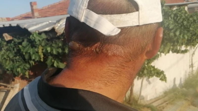 Borcunu yeni bitirdiği traktörünü alevlerin arasında bırakıp canını zor kurtardı
