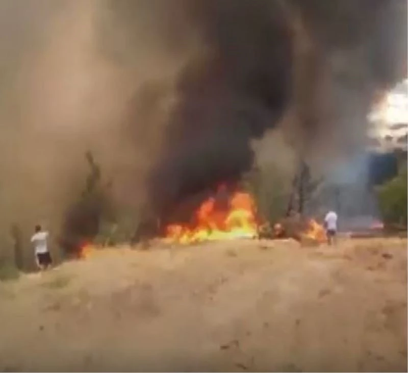 Çevre illerden takviye gönderilen yangın için anonslarla vatandaşlardan yardım istendi
