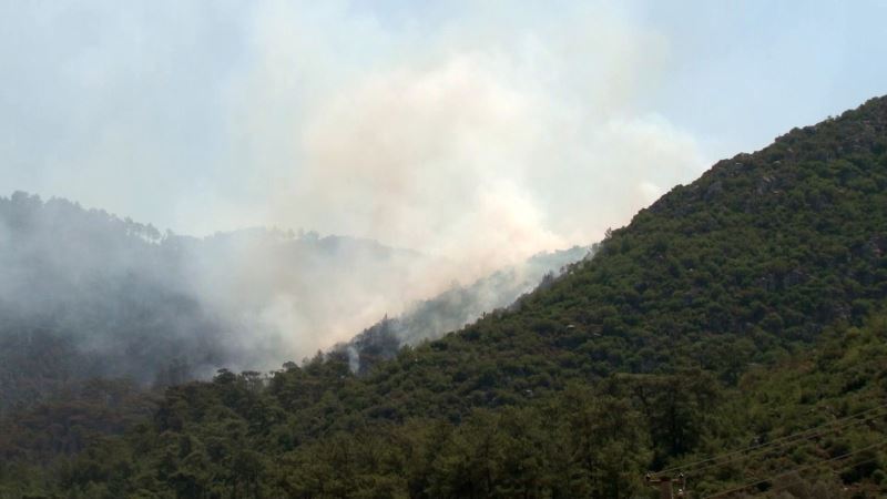 Marmaris Orhaniye yeniden yanmaya başladı
