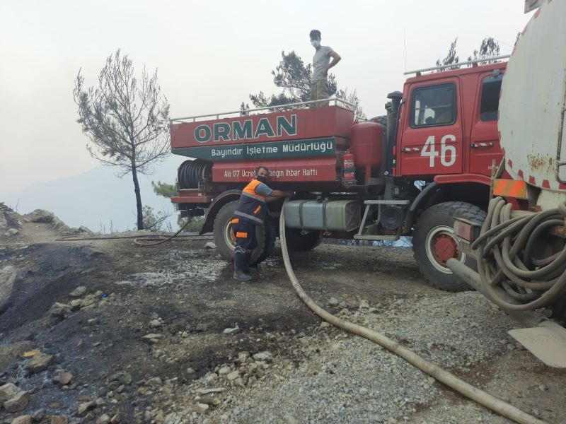 Yangın söndürme destek ekiplerimiz Marmaris’te
