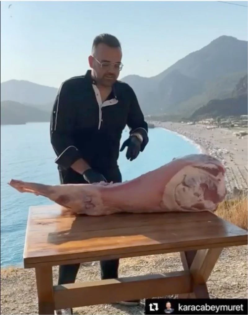 Ölüdeniz manzarasındaki et pişirme videosuyla müşterileri ikiye katladı
