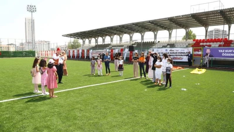 2021 yılı yaz Kur’an kursu düzenlenen şenlikle tamamlandı
