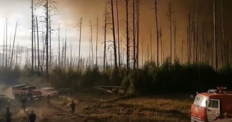 Rusya’daki orman yangınları yerleşim alanlarına sıçradı
