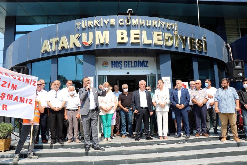 Atakum Belediyesi’nin banka hesaplarına koyulan hacze tepki
