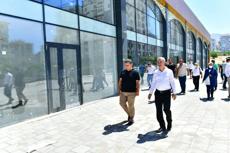 Çilesiz semt pazarı ve yaşam merkezi inşaat alanında çalışmalar yoğunlaştı
