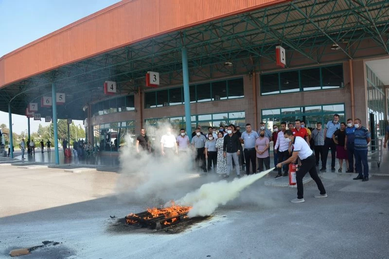 Büyükşehir Belediyesi, TAŞTİ personeline yangın eğitimi verdi
