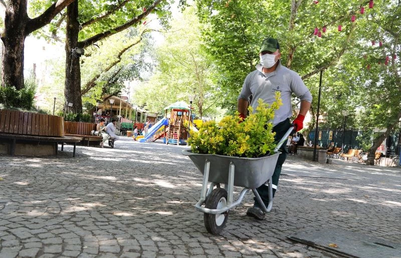 Çankaya parklarında sonbahar hazırlığı
