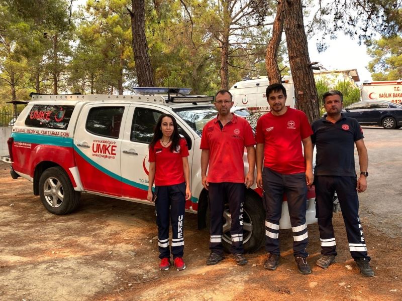 Nevşehir’den 4 UMKE gönüllüsü ve 1 UMKE aracı Manavgat’ta
