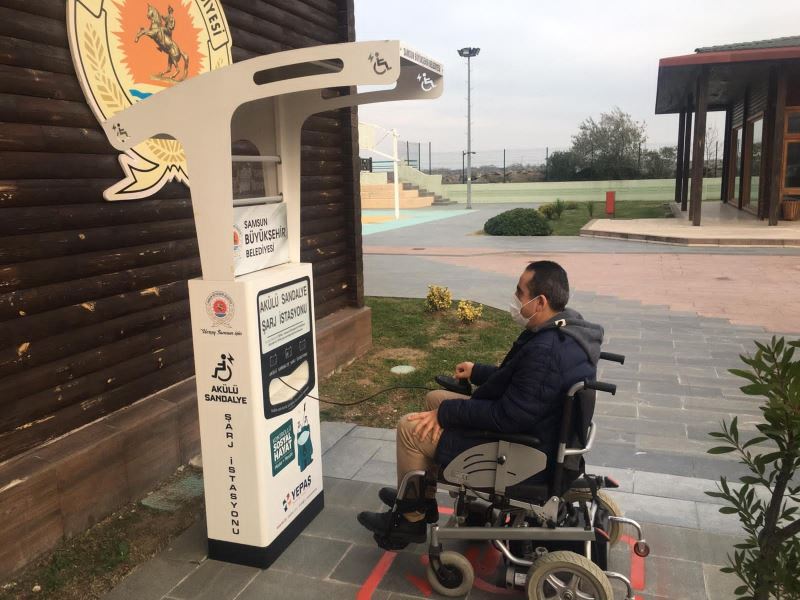 Samsun’da engellilere ücretsiz şarj istasyonları

