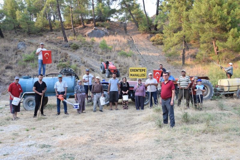 Kimliğini göstermeyenlerin mahalleye girmesine izin vermiyorlar
