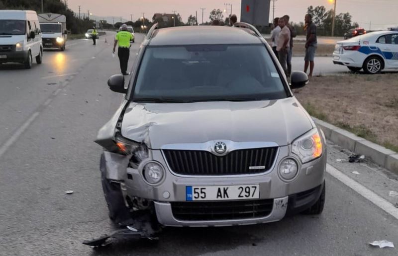 Samsun’da otomobil üç tekerli motosiklete çarptı: 1 ölü

