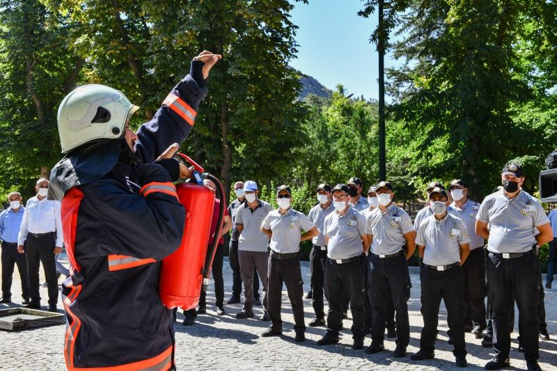 Ankara İtfaiyesi’nden Anfa personeline yangın tatbikatı eğitimi

