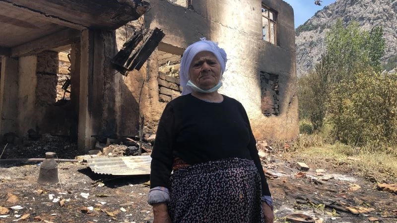 Orman yangınında 64 yıllık hatırası yok oldu
