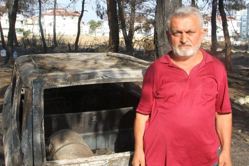 Manavgat merkezdeki ilk yangın böyle başladı
