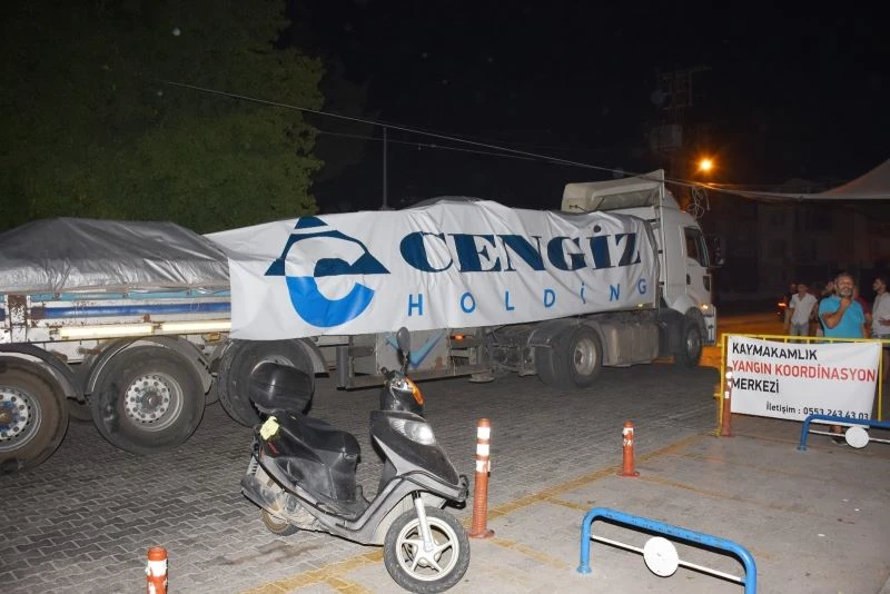 Cengiz Holding’den yangın mücadelesine ekipman desteği
