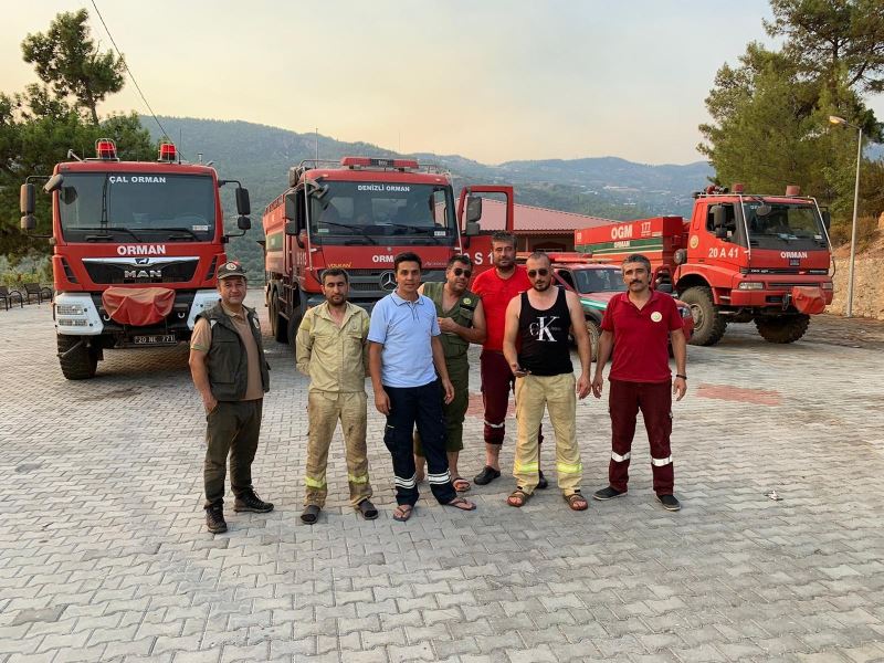 Antalya’dan dönen orman ekibini kurban keserek karşıladılar
