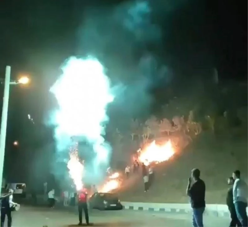 Patlatılan havai fişek yangın çıkarmıştı: Sorumsuzluğa ceza
