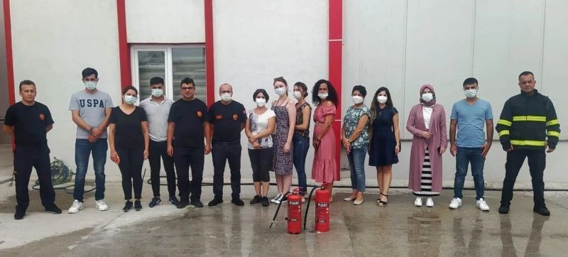 İtfaiyeden kurumlara eğitim
