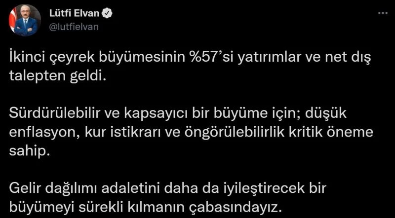 Bakan Elvan: 