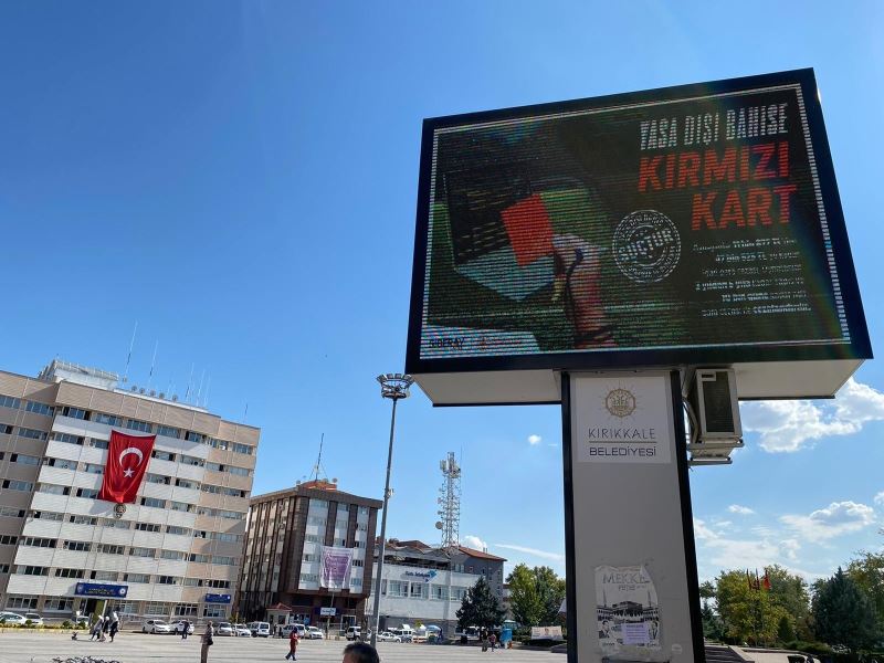 Kırıkkale’de yasa dışı bahse ‘kırmızı kart’
