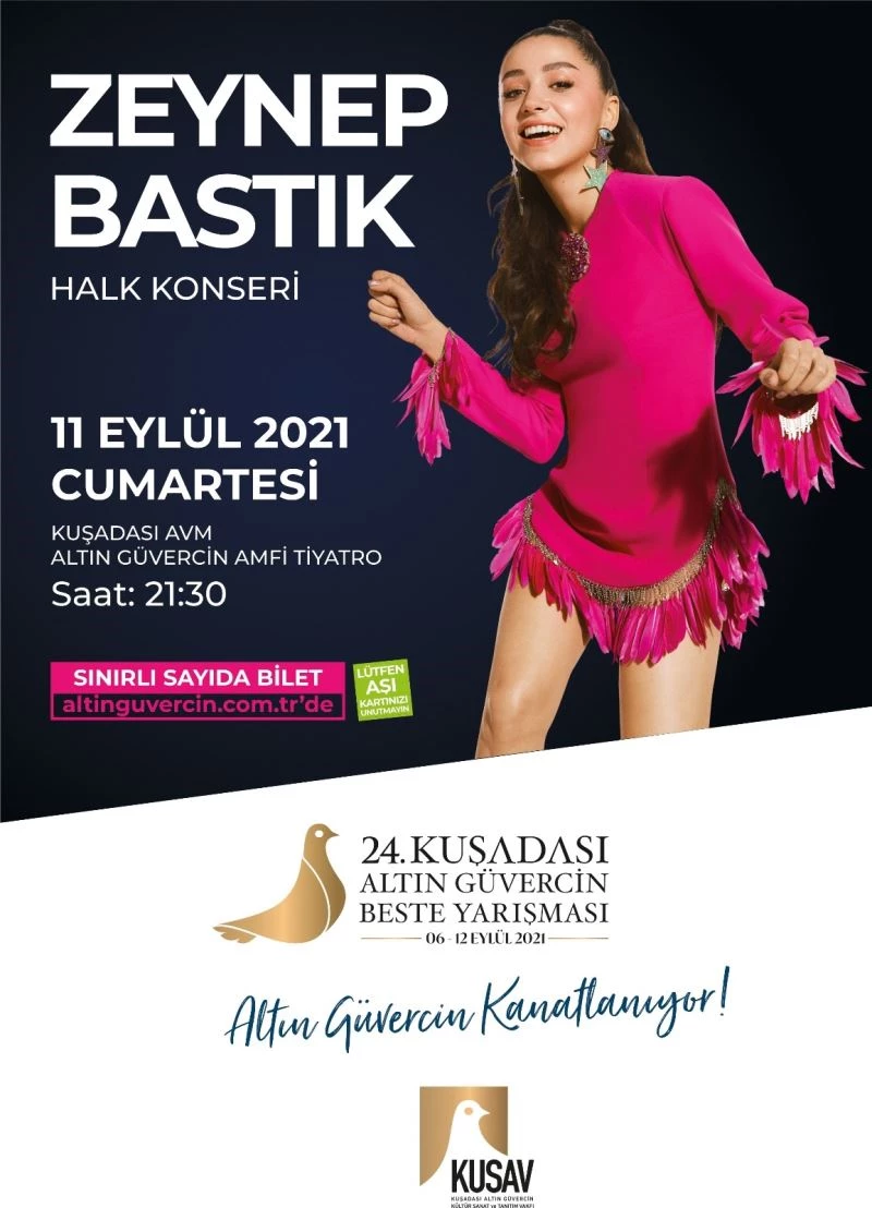 Altın Güvercin coşkusu Zeynep Bastık konseri ile sürecek
