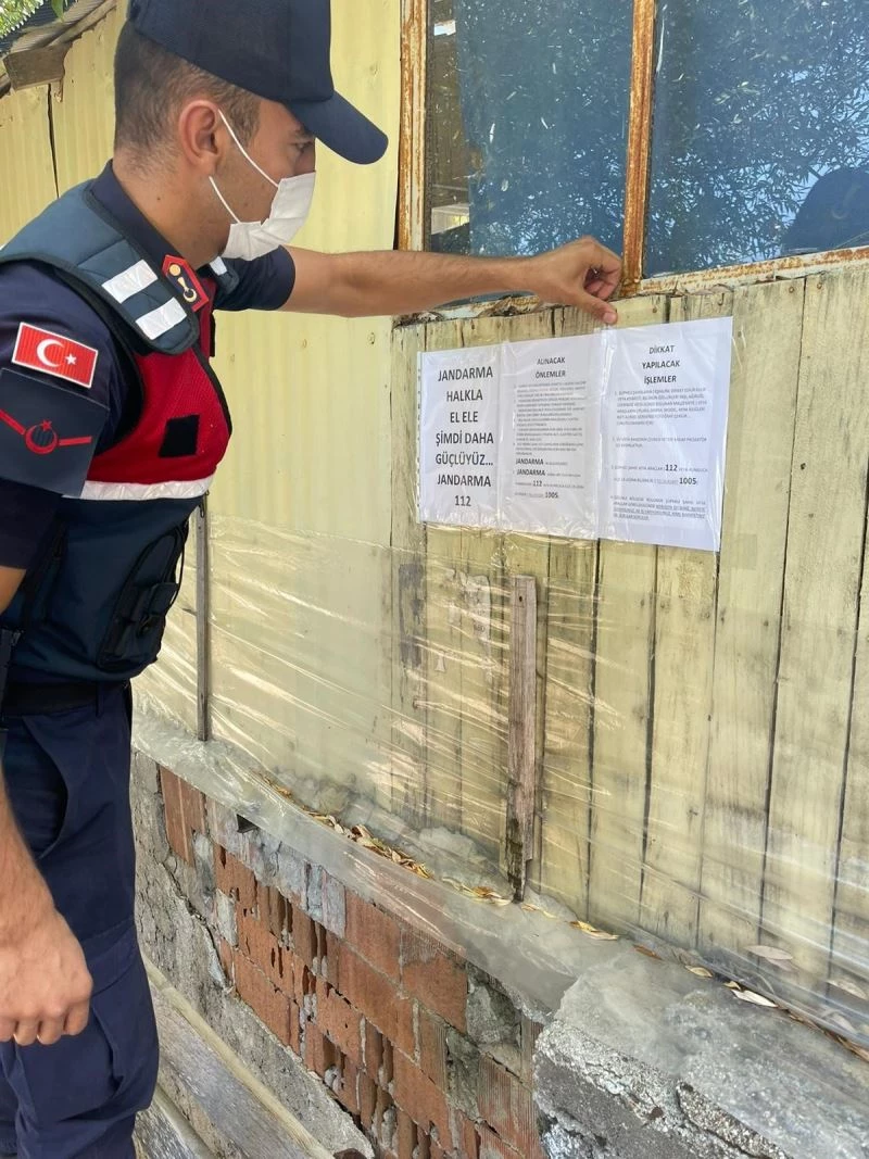 Jandarma yayladan dönecek vatandaşları hırsızlara karşı uyardı
