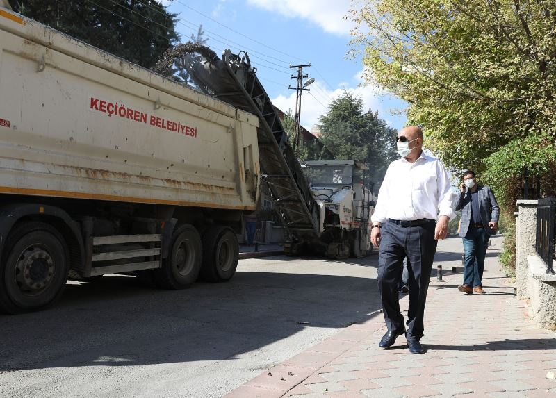 Keçiören Belediye Başkanı Altınok’tan asfalt denetimi
