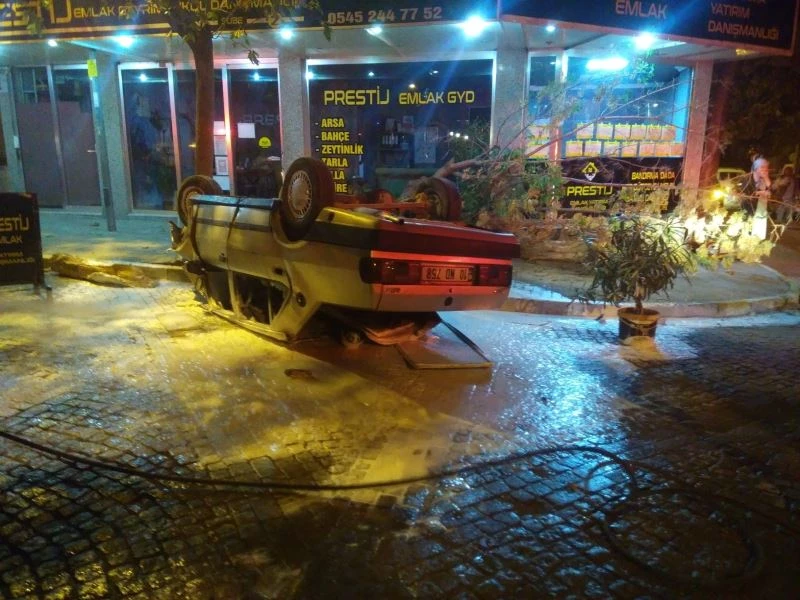 Direksiyon başında epilepsi nöbeti geçirince kaza yaptı
