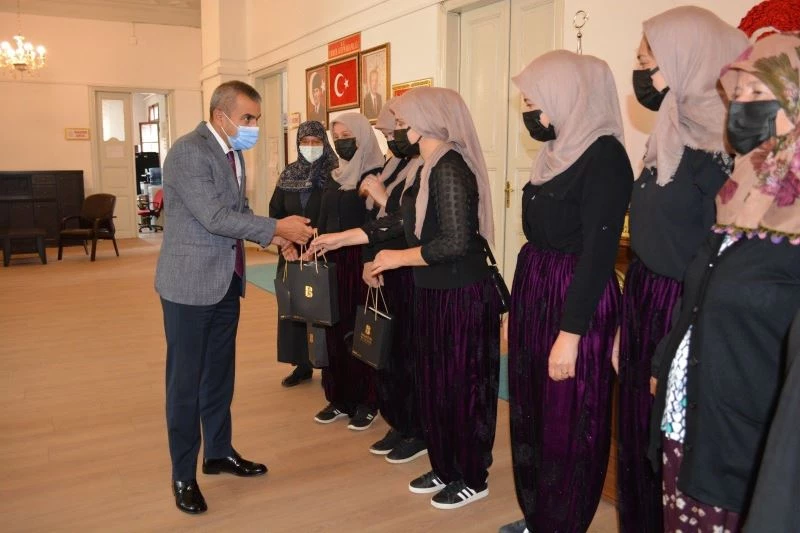 Kooperatif yöneticileri Kaymakam Atasoy’u ziyaret etti
