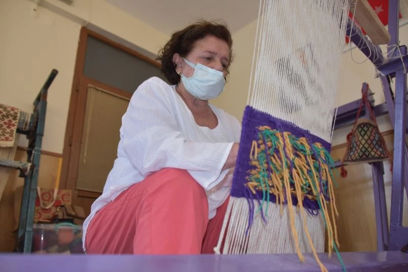 Helvacı kilimini Aliağalı kadınlar yaşatacak
