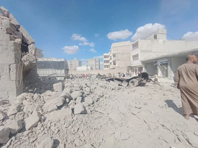 El Bab’da bomba yüklü araç patladı: 4 yaralı
