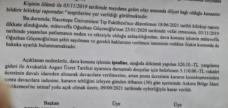 EYP’li saldırı sonrası hayatını kaybeden asker 19 ay sonra şehit sayıldı
