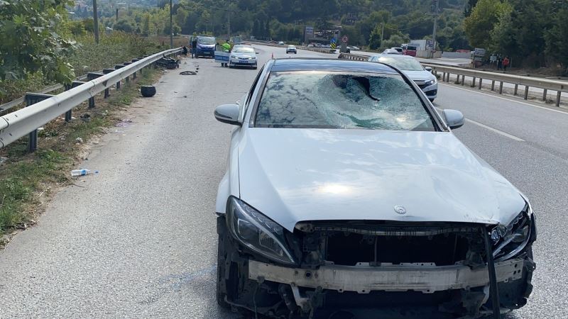 Trafik kuralına uymayan motosiklet sürücüsü canından oldu
