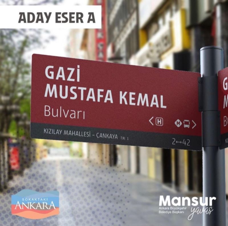 Ankara’nın yeni tabelalarını Başkentliler seçti

