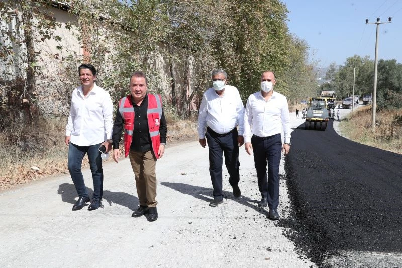Kırkgöz yolu sıcak asfaltla kaplanıyor
