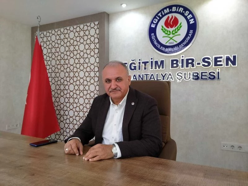 Eğitim Bir Sen Antalya Şube Başkanı Miran: “Uzaktan eğitimde ders ücretlerinde kesinti yapılmamalı”
